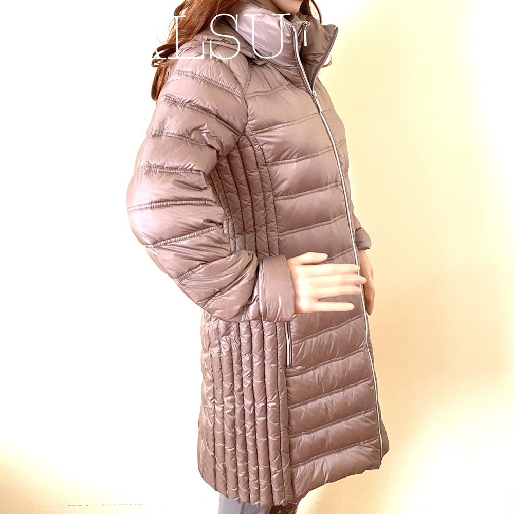 Michael Kors 🔥SALE!🔥 Hooded Packable Down Puffer Coat Taup 77T4377M82 - Picture 6 of 14